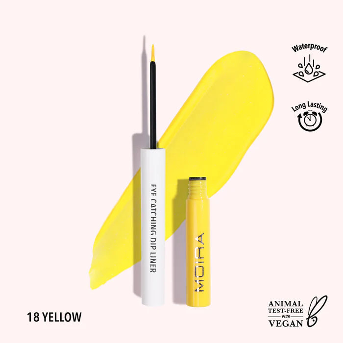 Eye Catching Dip Liner (Yellow - 018)
