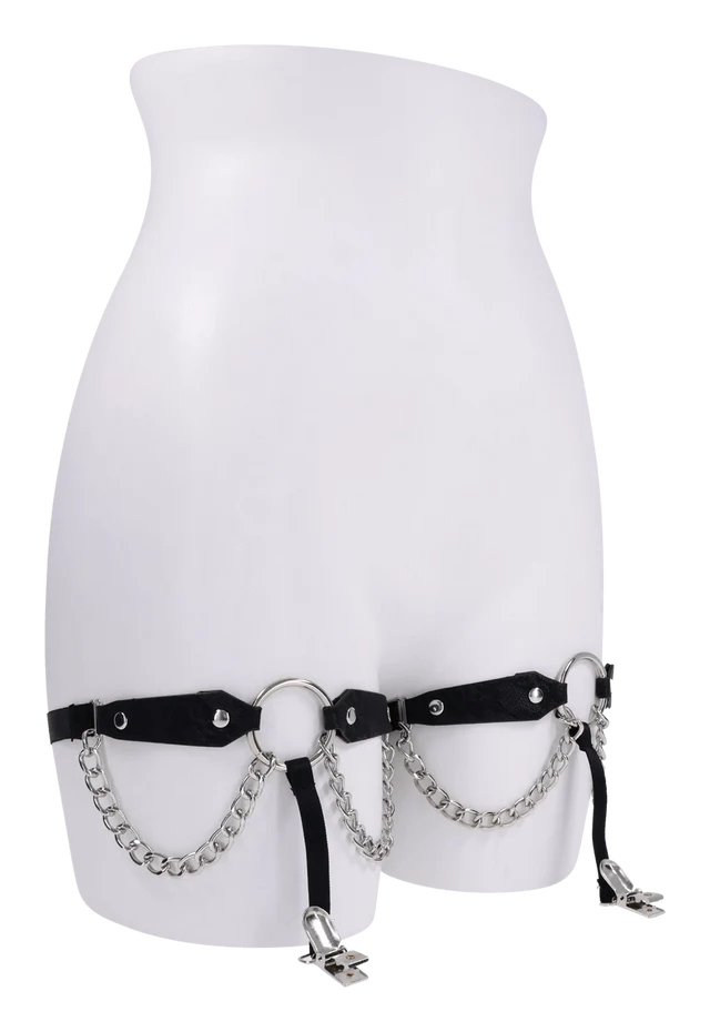 S&M Chain Lace Garters