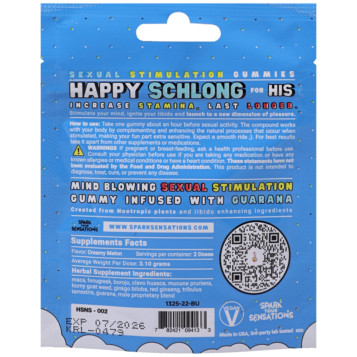 Happy Schlong (His) Sexual Stimulation Gummies