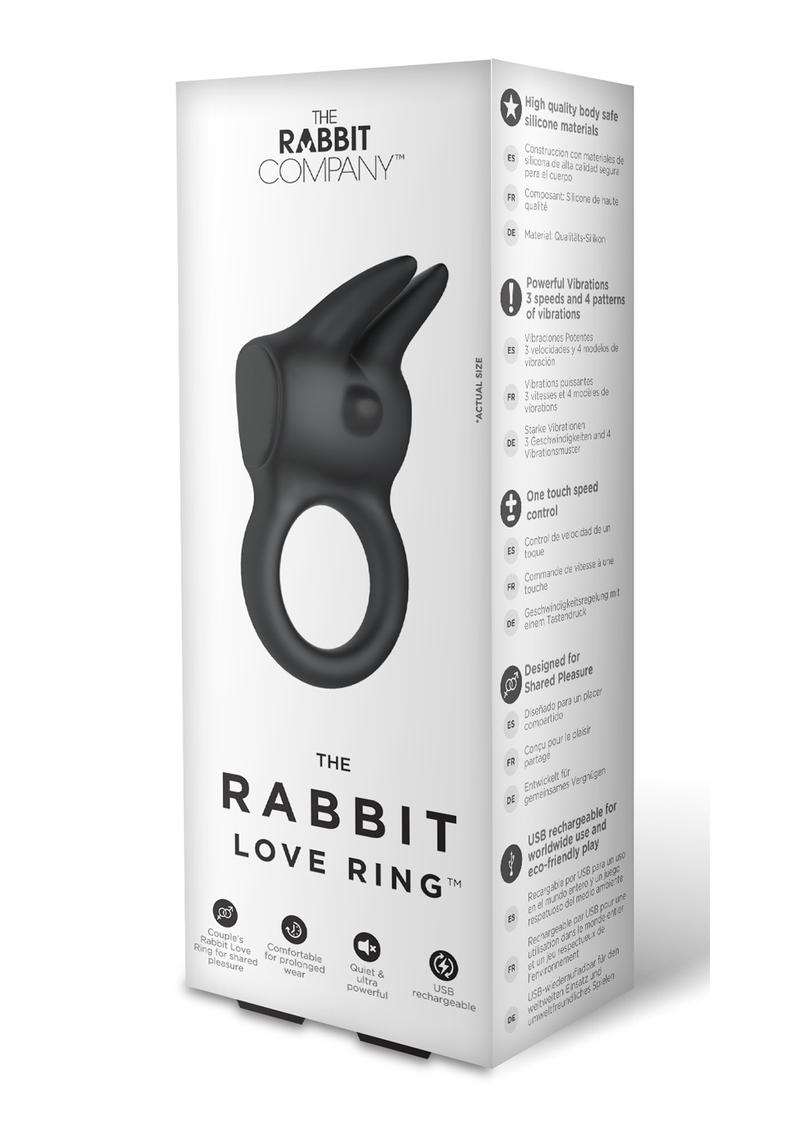 The Rabbit Love Ring in Black