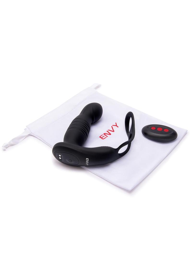 Envy Thrusting & Vibrating Plug Dual Stamina Ring