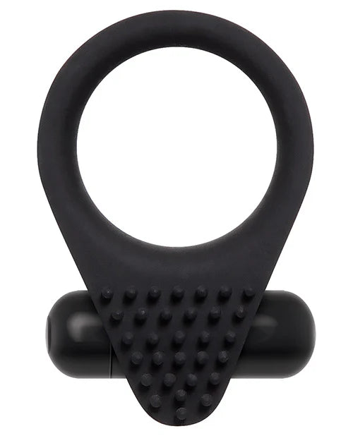 Black Knight Vibrating Cock Ring in Black
