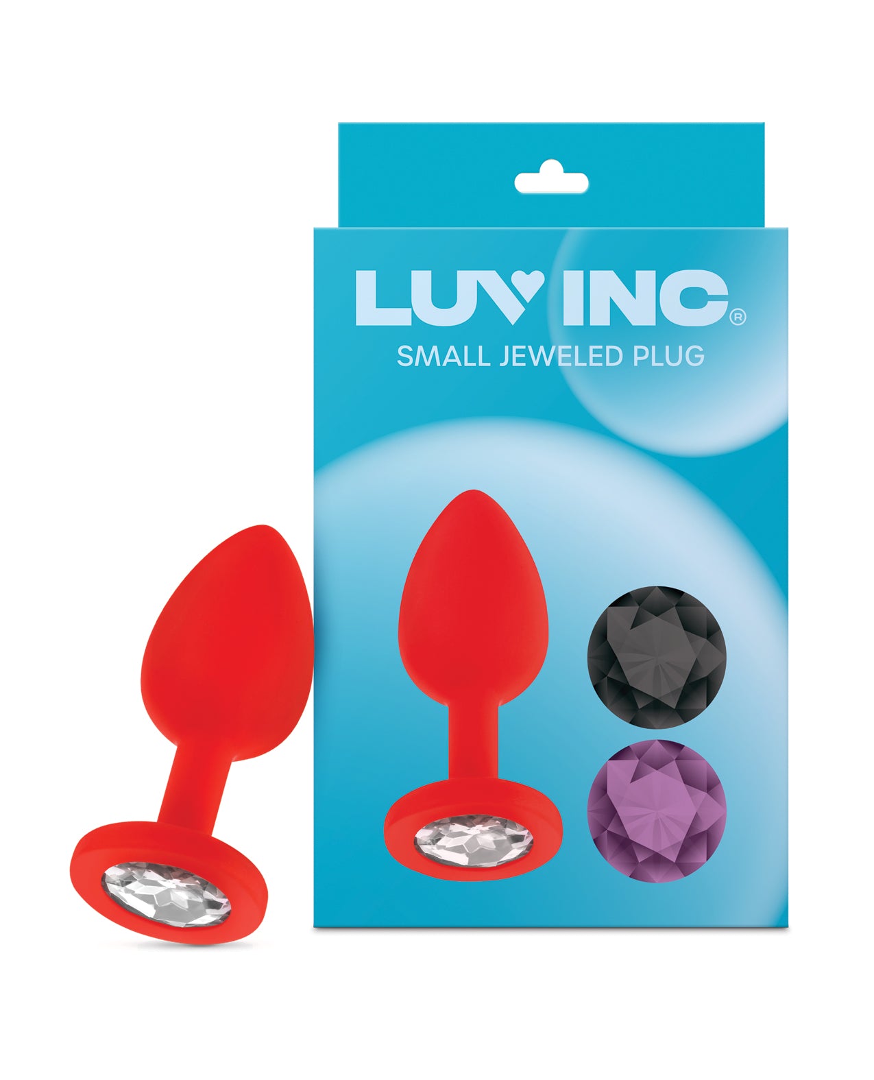 Luv Inc Jewel Plug Small Red