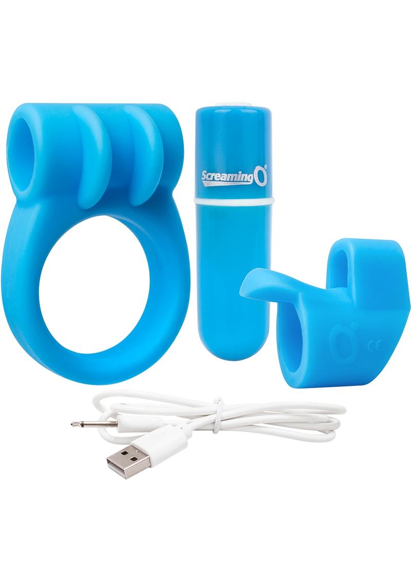 Screaming O Charged CombO Cock Ring Bullet Kit