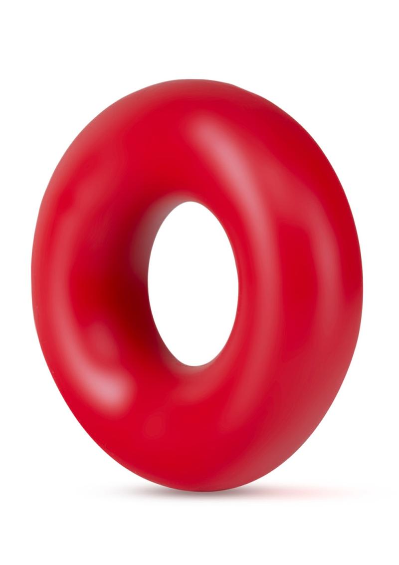 Stay Hard Donut Cock Rings Oversized 2 Pack in Red