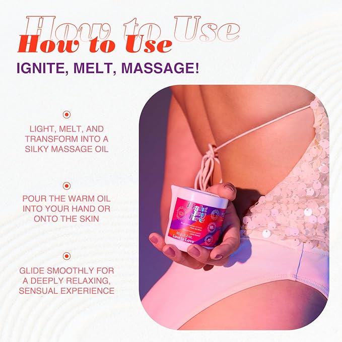 Light My Fire Plant-Based Massage Oil Candle in Lotus Flower