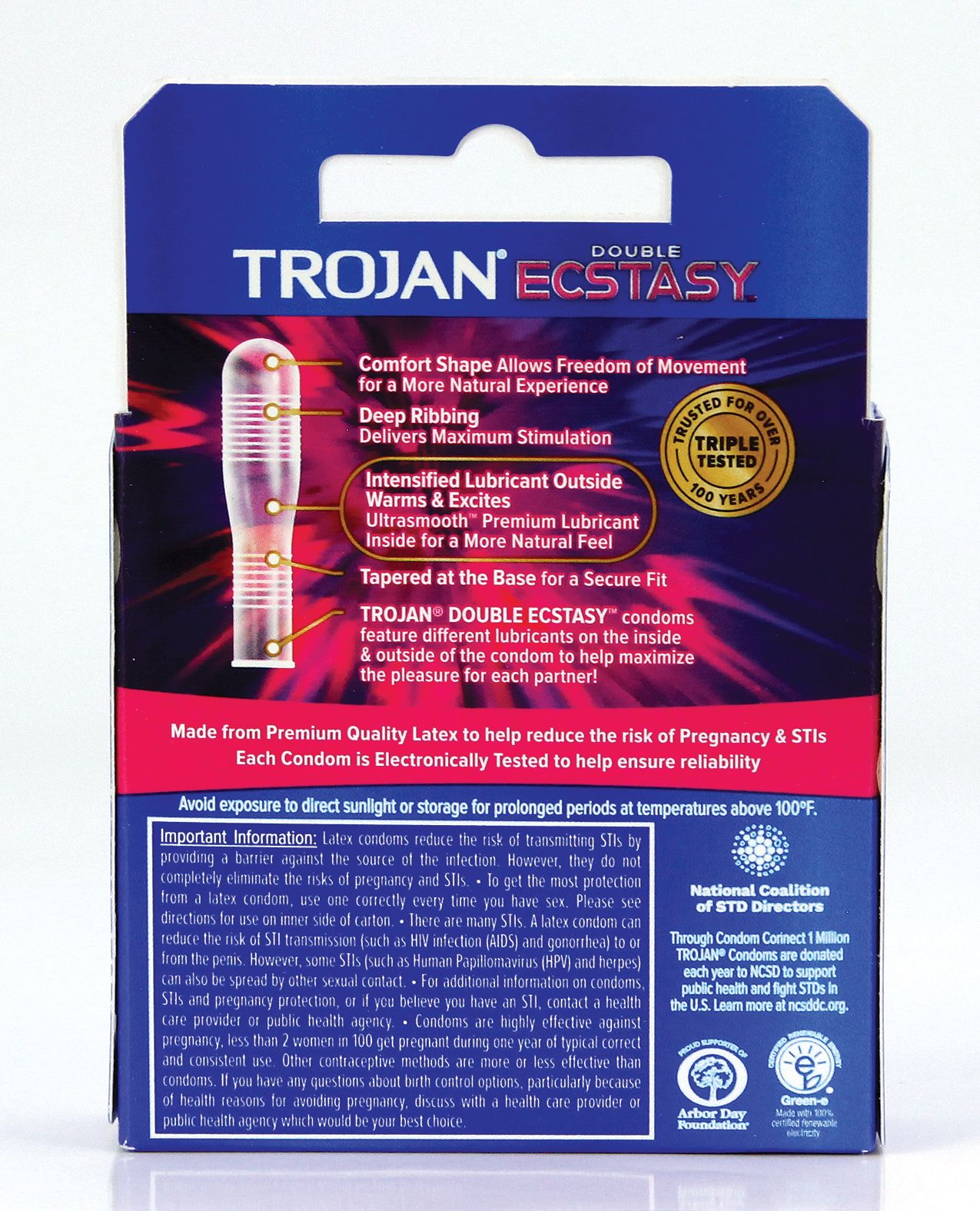 Trojan Double Ecstasy Condoms 3-Pack