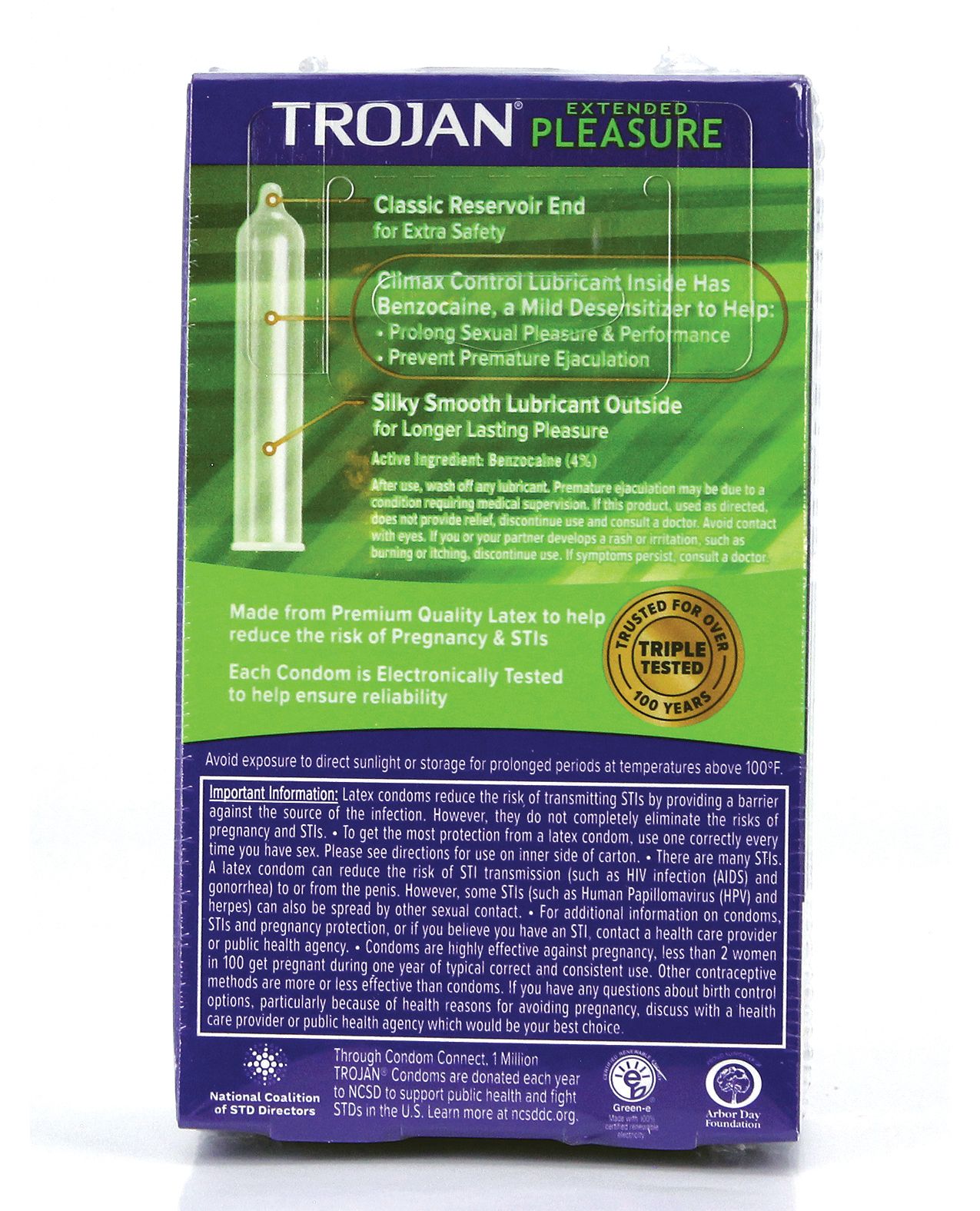Trojan Extended Pleasure Condoms 12-Pack