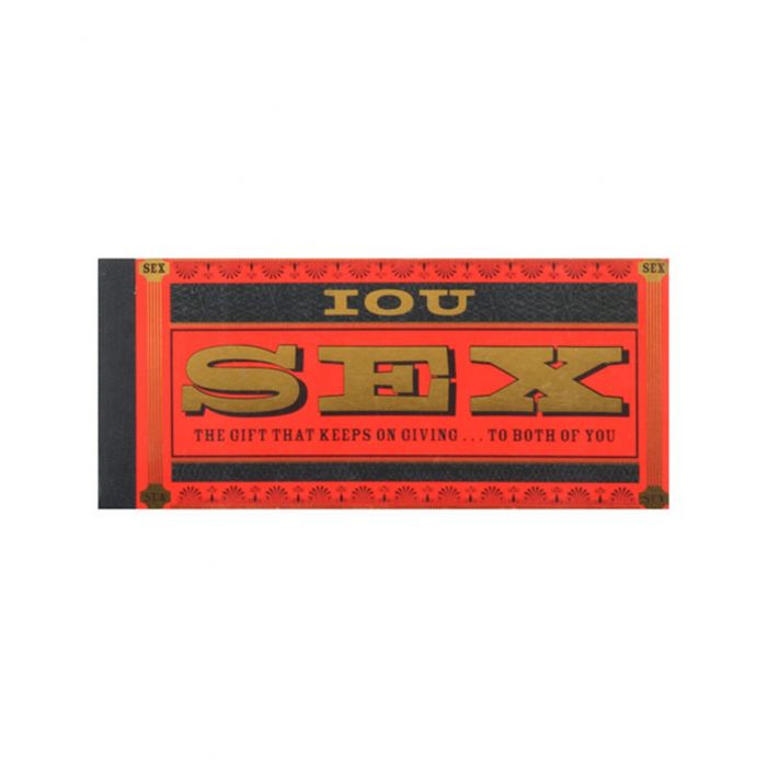 IOU Sex Checks Coupon Book
