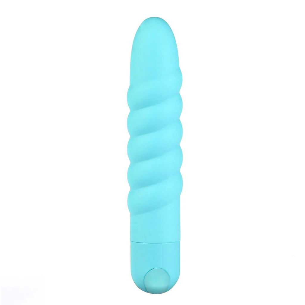 LOLA Silicone Vibrating Twisty Bullet Blue