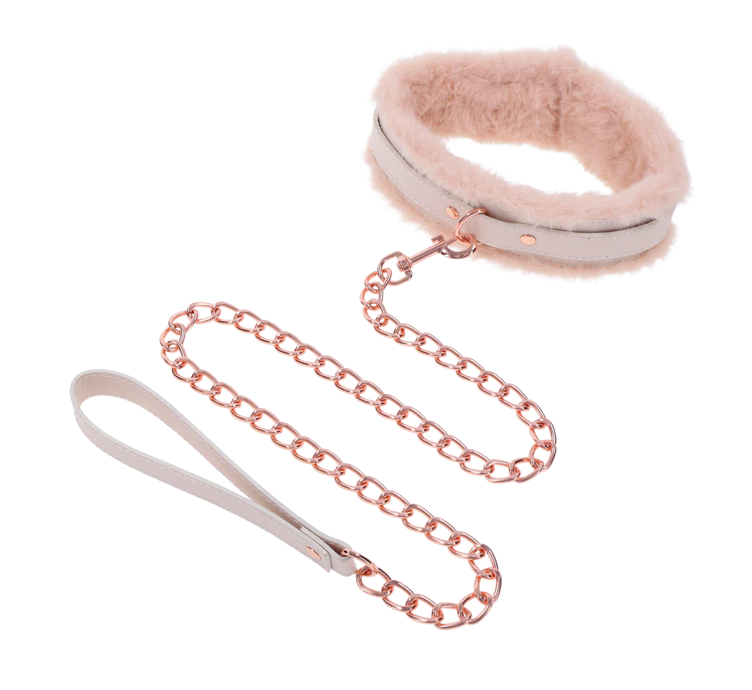 Peaches ‘n CreaMe Fur Collar & Leash