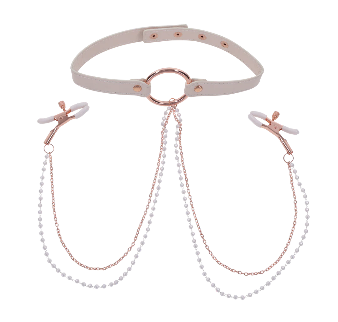 Peaches ‘n CreaMe Collar with Nipple Clamps