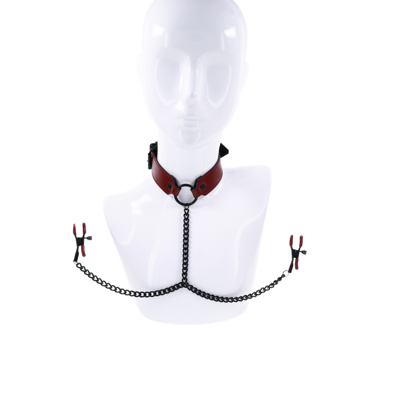 Saffron Collar with Nipple Clamps