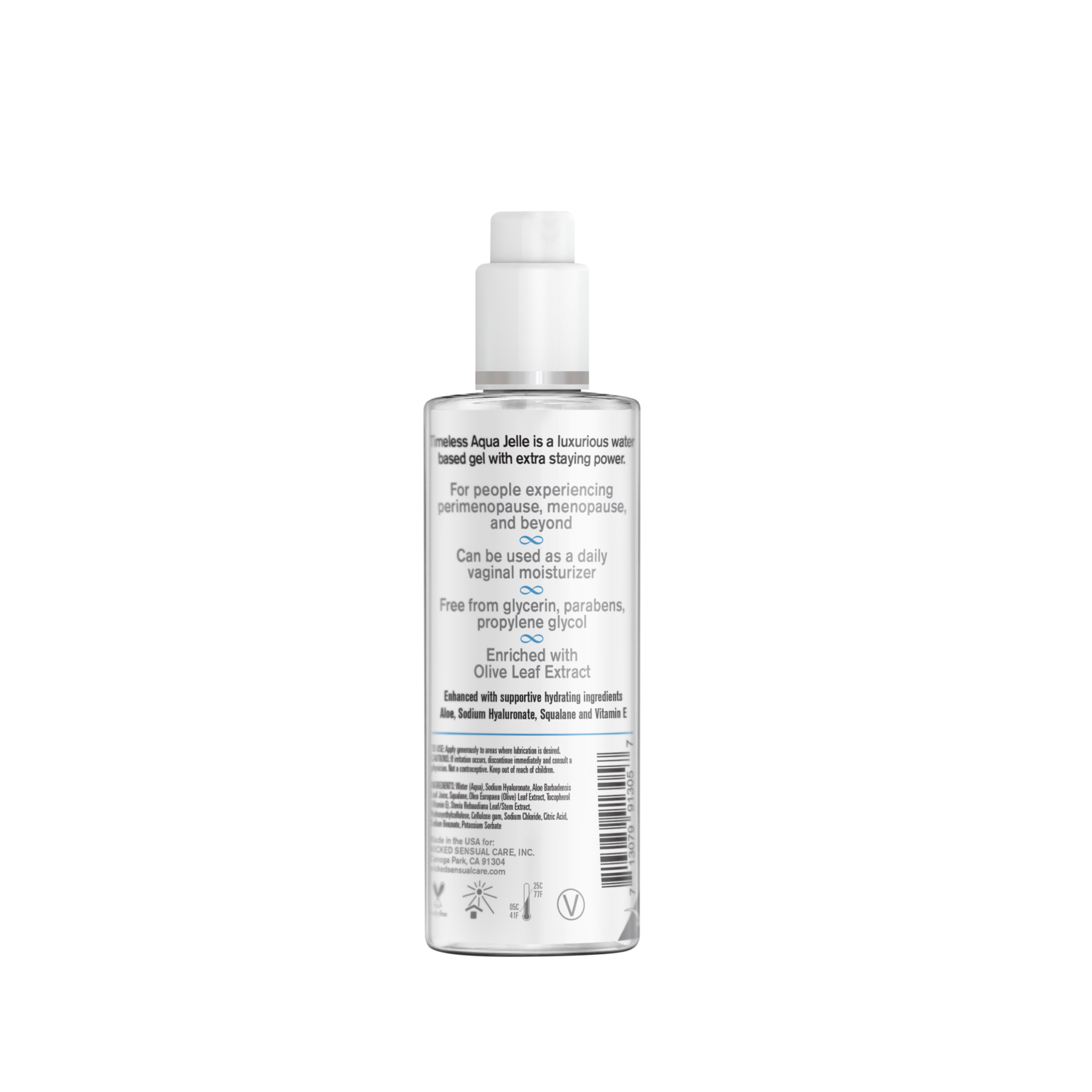 Simply® Timeless 4oz Aqua Jelle Water Based Lubricant