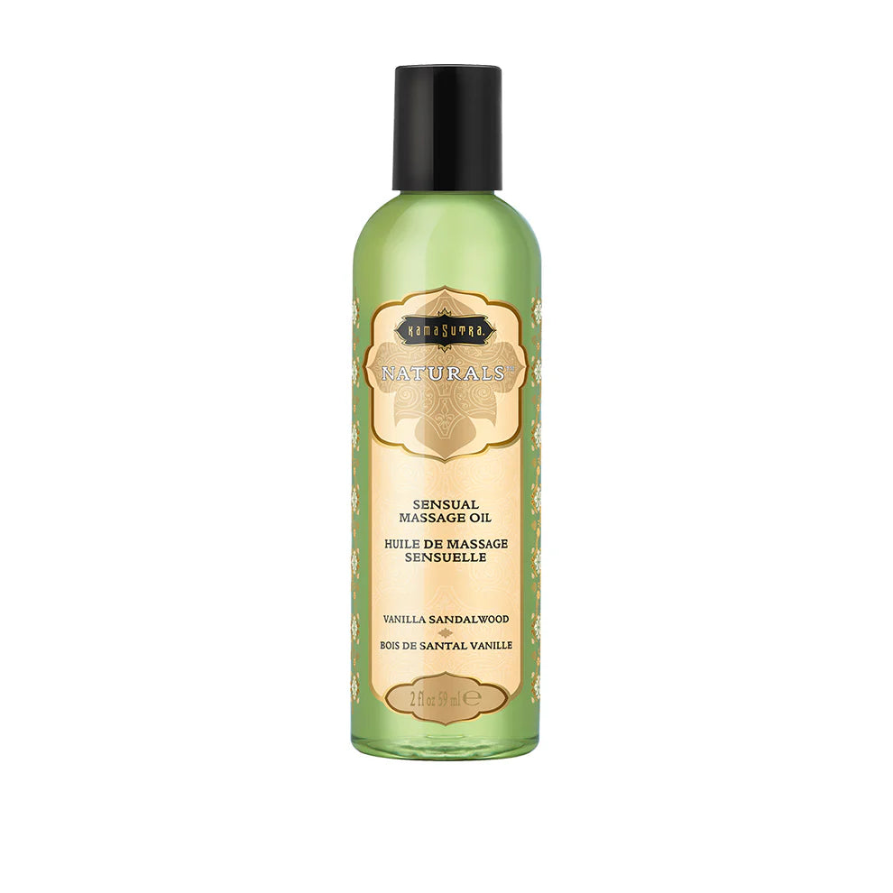 Kama Sutra Naturals Massage Oil Vanilla Sandalwood 2 oz