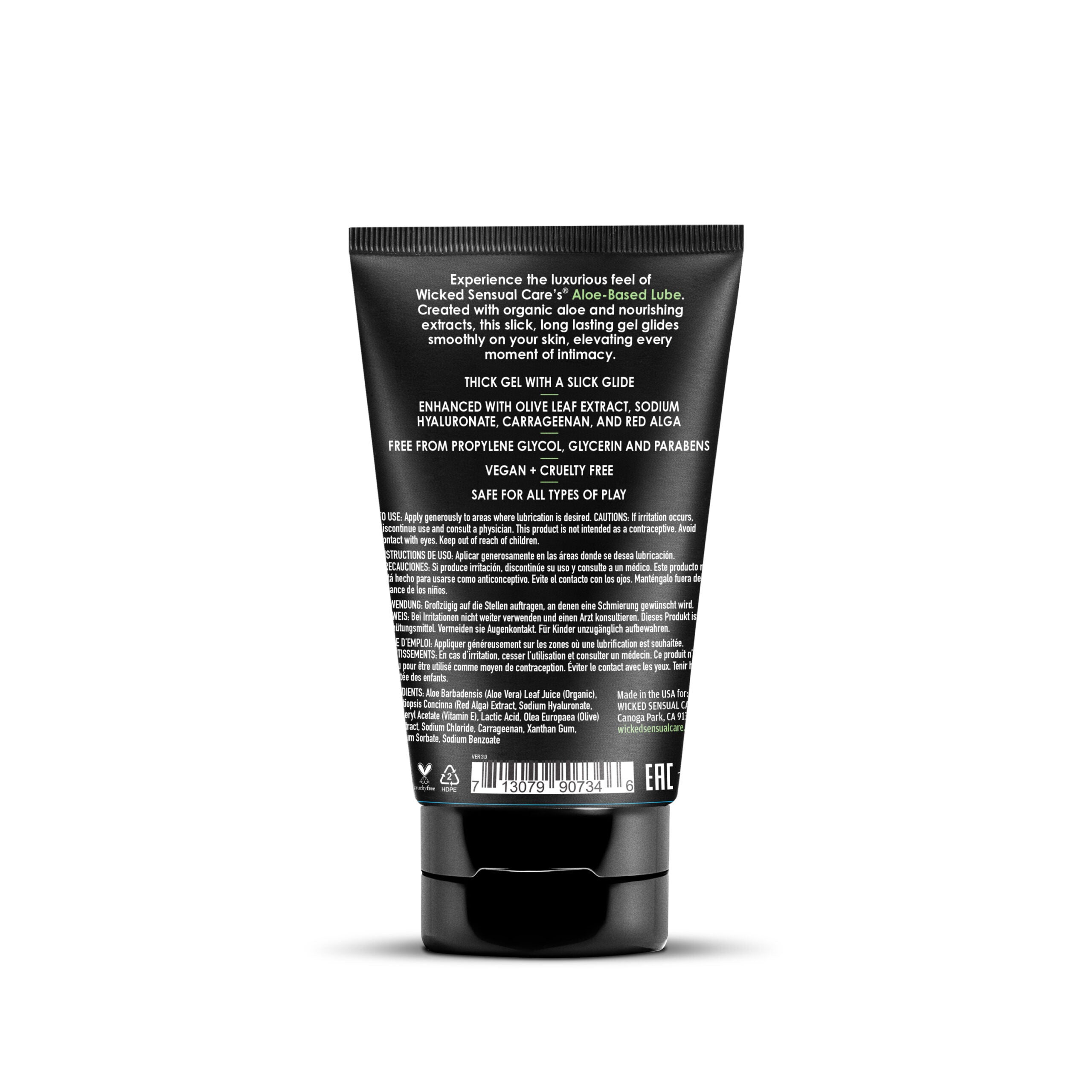 Organic Aloe Based Lube 4oz