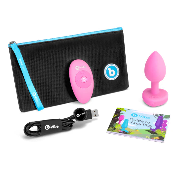 bVibe Vibrating Heart Plug Small