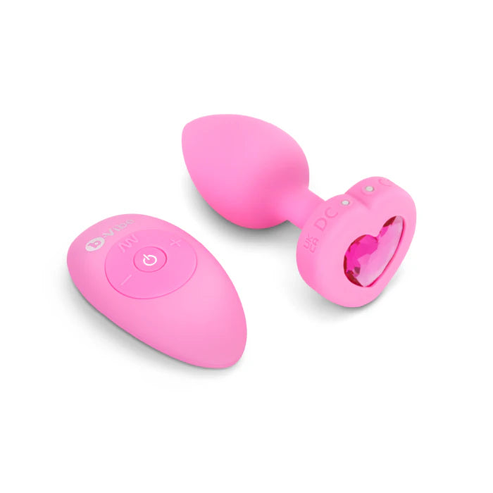 bVibe Vibrating Heart Plug Small