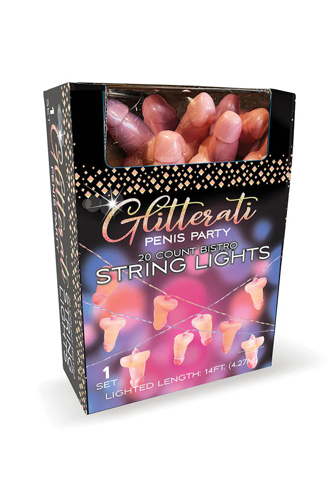 Glitterati Pecker String Lights