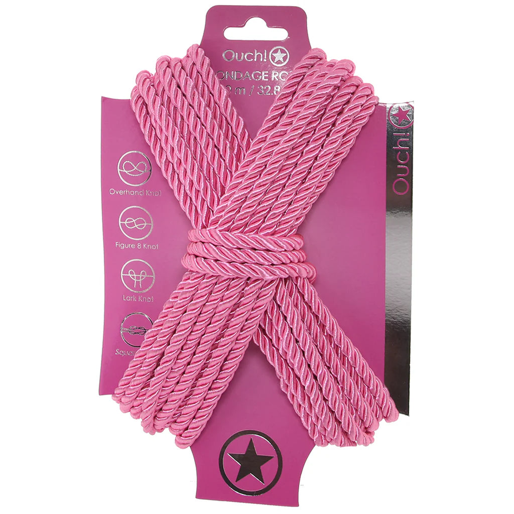 Ouch! Bondage Rope 10 Meter Nylon Pink