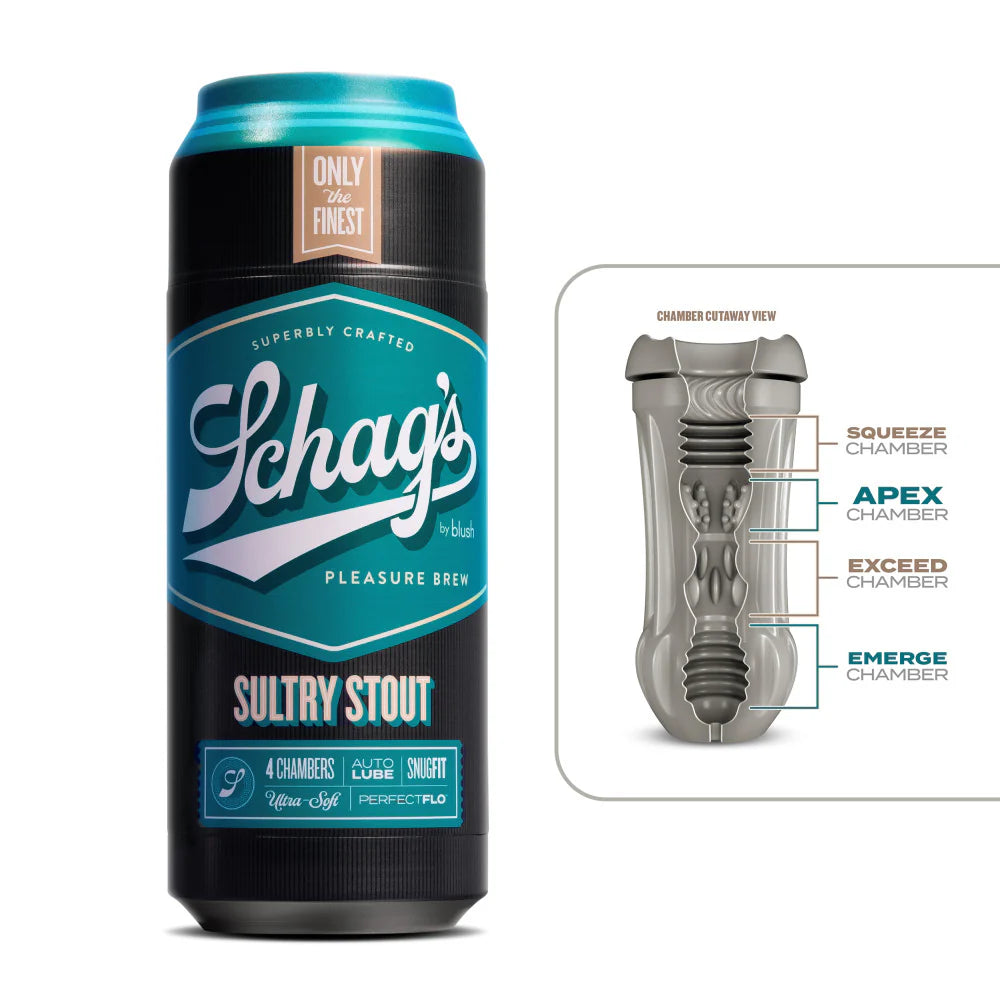 Schag's Sultry Stout Self-Lubricating Stroker Frosted