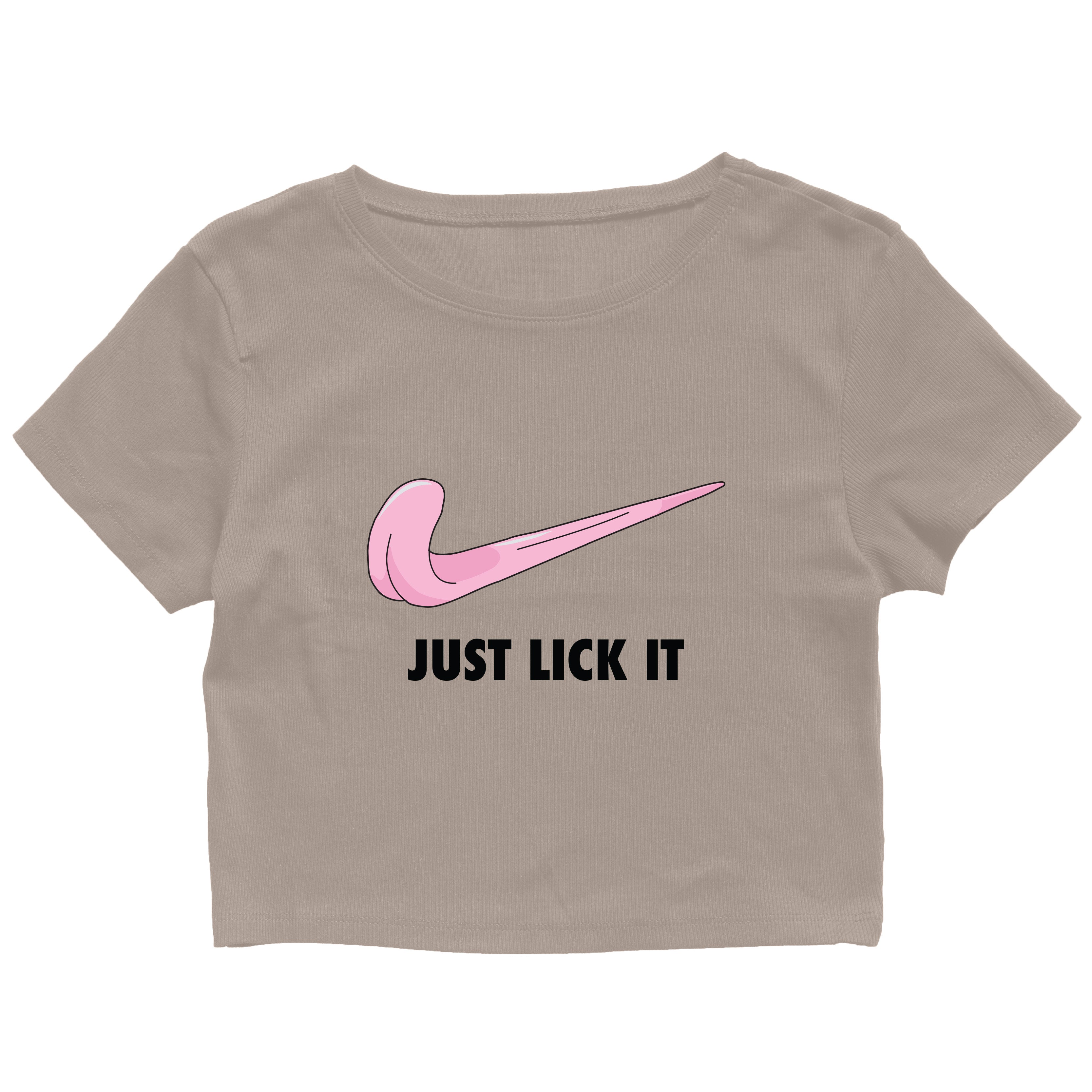 Just Lick It Cropped Graphic Tee