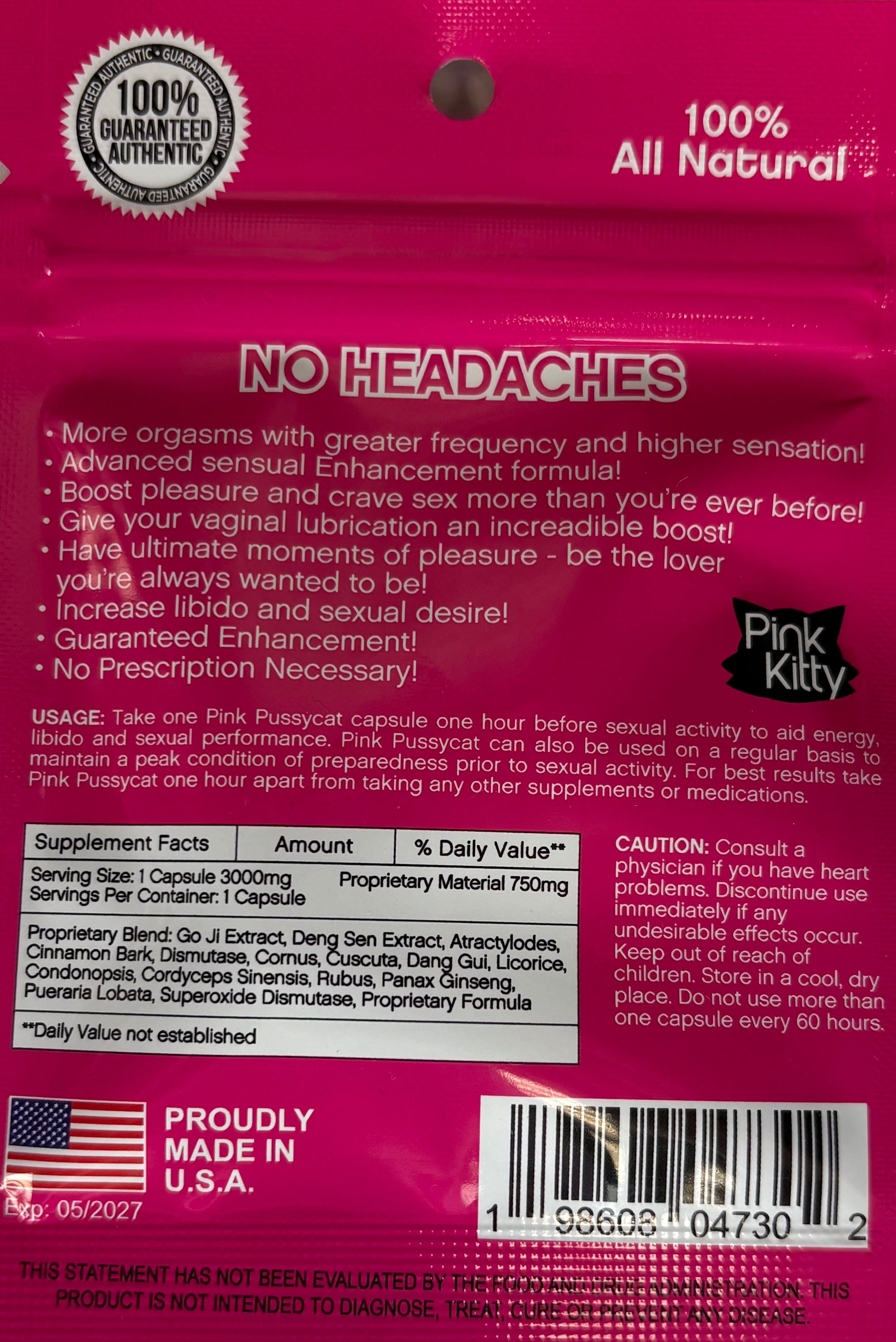 Pink Kitty Female Enhancement Pill