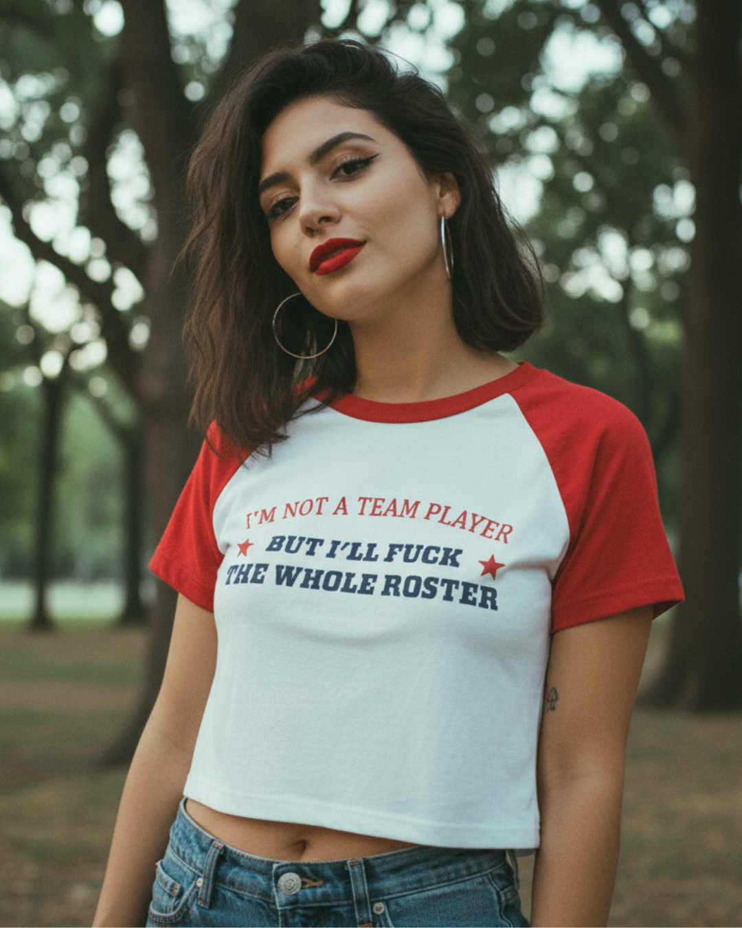 Roster Cropped Graphic Tee