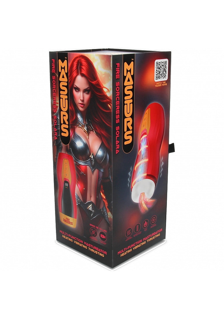 Solara Fire Sorceress Thrusting, Heating and Vibrating Virtual Reality Masturbator