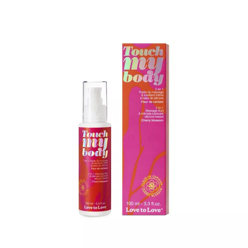 Touch My Body 2-in-1 Massage Oil in Cherry Blossom