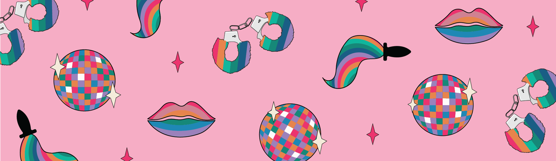 LGBTQ Sex Toys for Pride Month Illustrated Blog Image