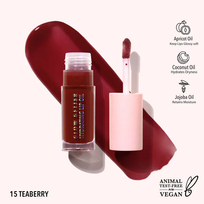 Glow Getter Hydrating Lip Oil (Teaberry - 015)