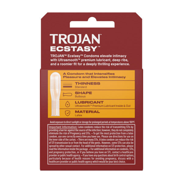 Trojan Ecstasy 3 Count Condoms