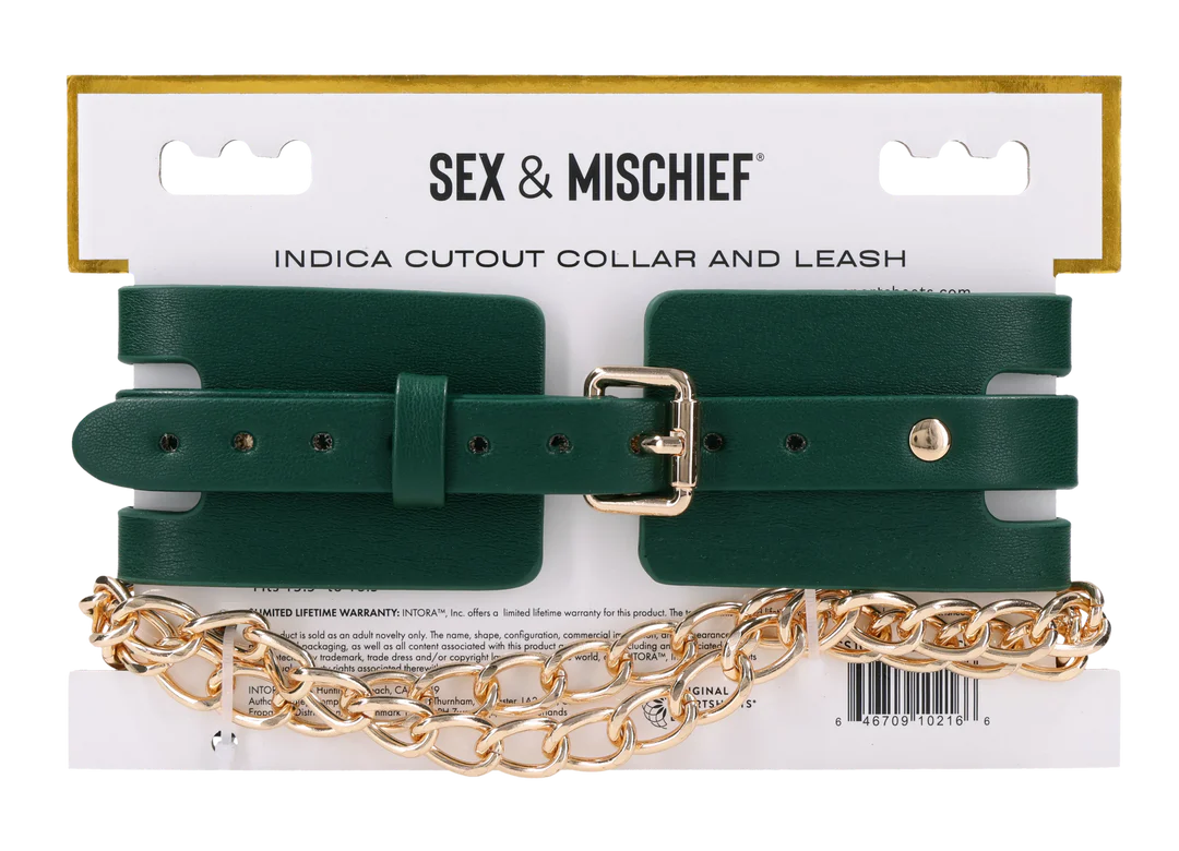 S&M Indica Cutout Collar and Leash