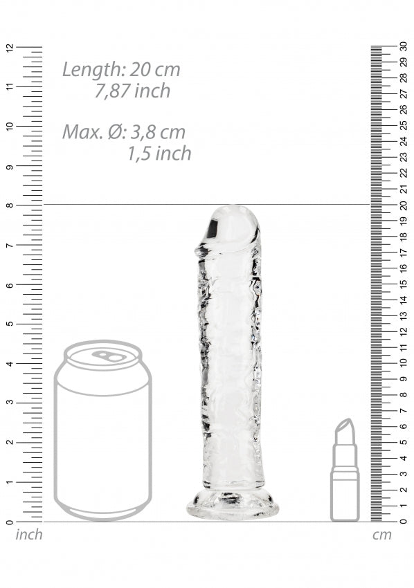 Realrock 7" Dildo in Clear