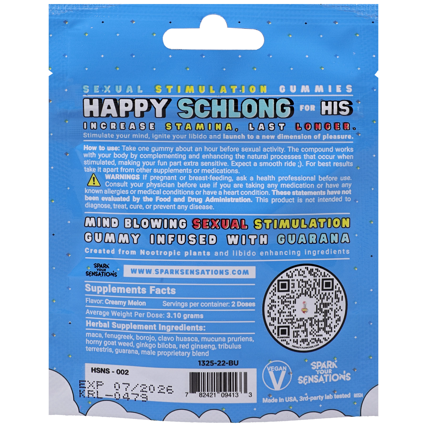Happy Schlong (His) Sexual Stimulation Gummies