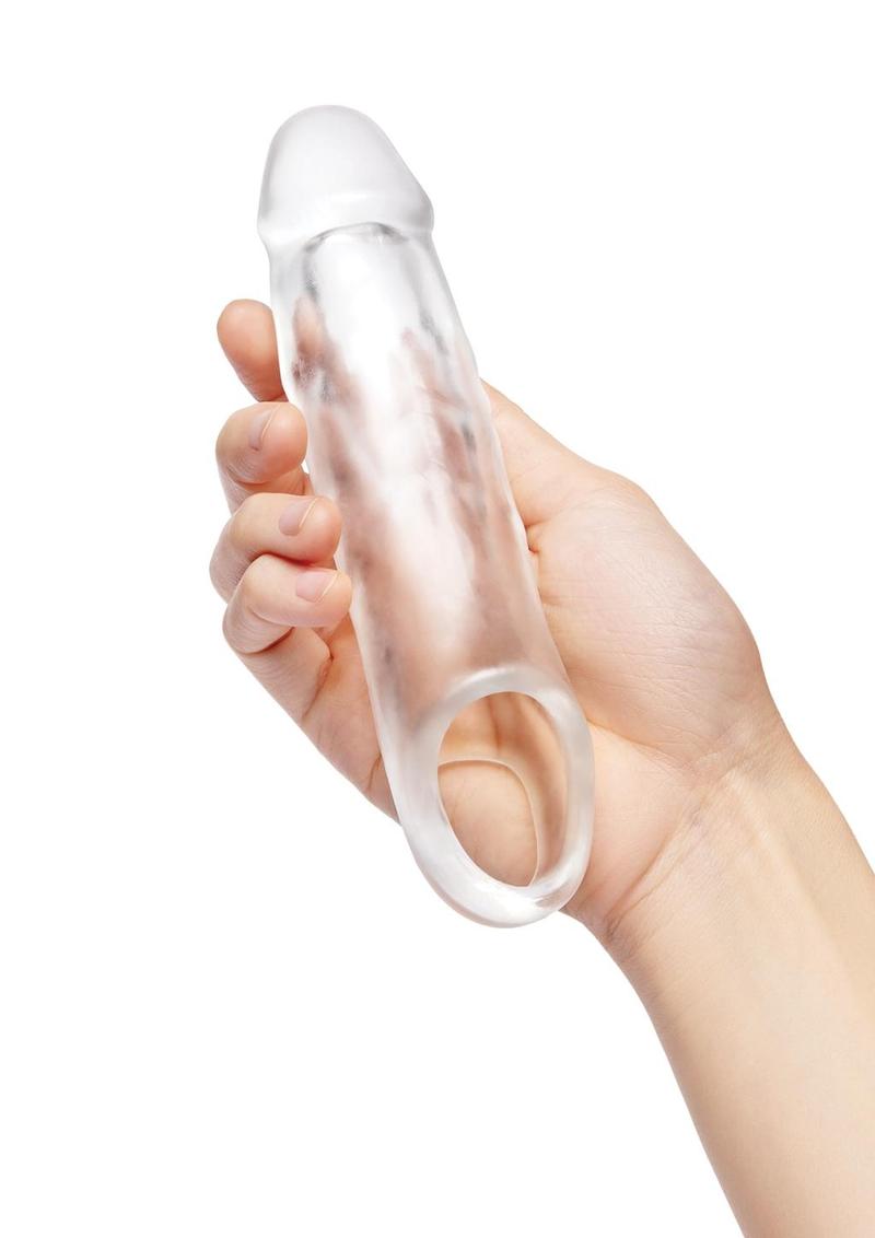 Size Up See-Thru Penis Extender with Ball Loop