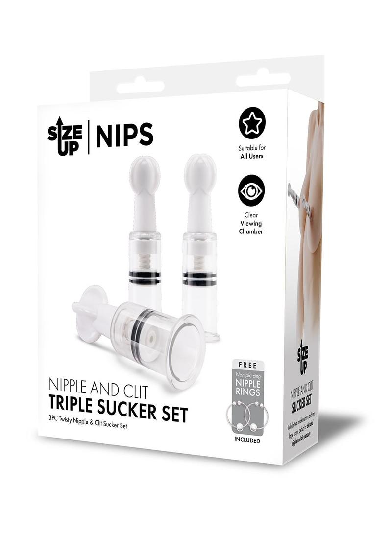 Size Up Nipple and Clit Sucker Set