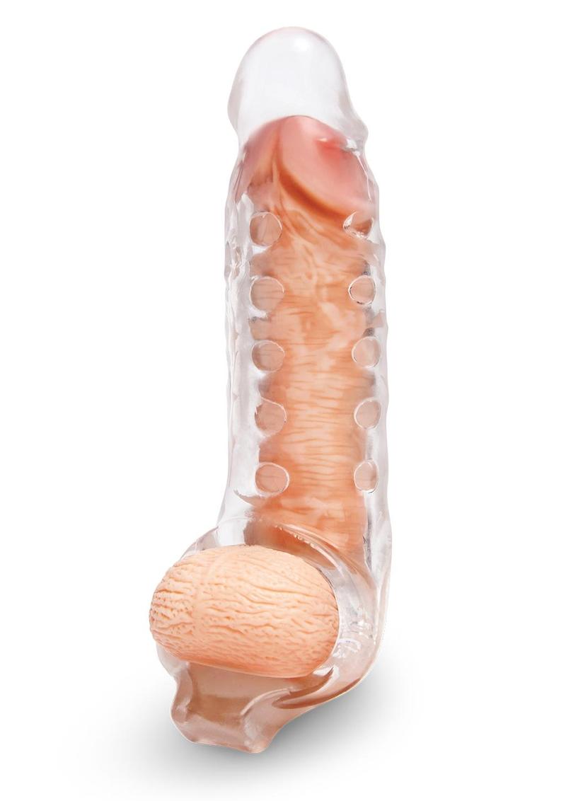 Size Up 1" Studded Penis Extender with Ball Loop