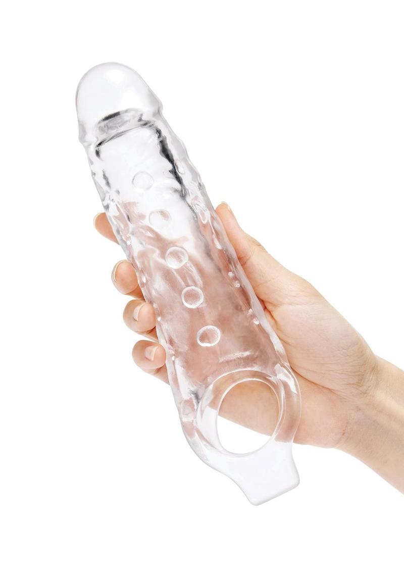 Size Up 1" Studded Penis Extender with Ball Loop