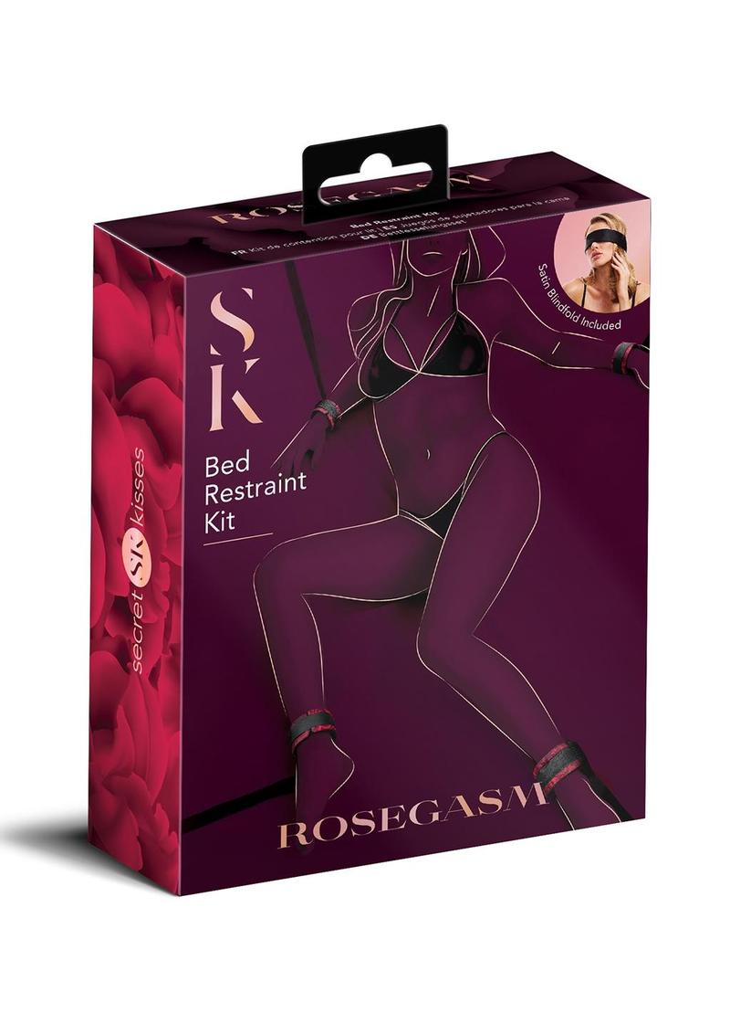 Rosegasm Bed Restraint Kit with Blindfold