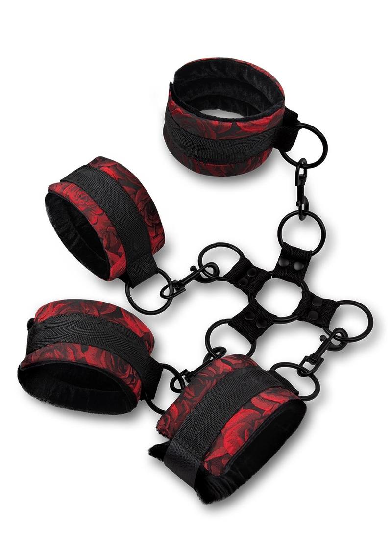 Rosegasm 5pc Hogtie Set with Blindfold