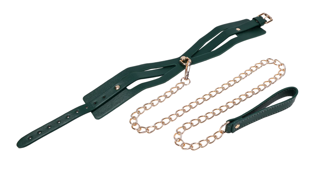 S&M Indica Cutout Collar and Leash