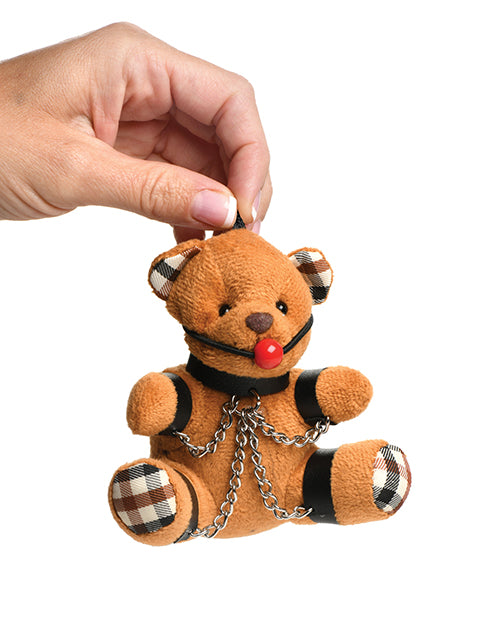 Gagged Teddy Bear Keychain
