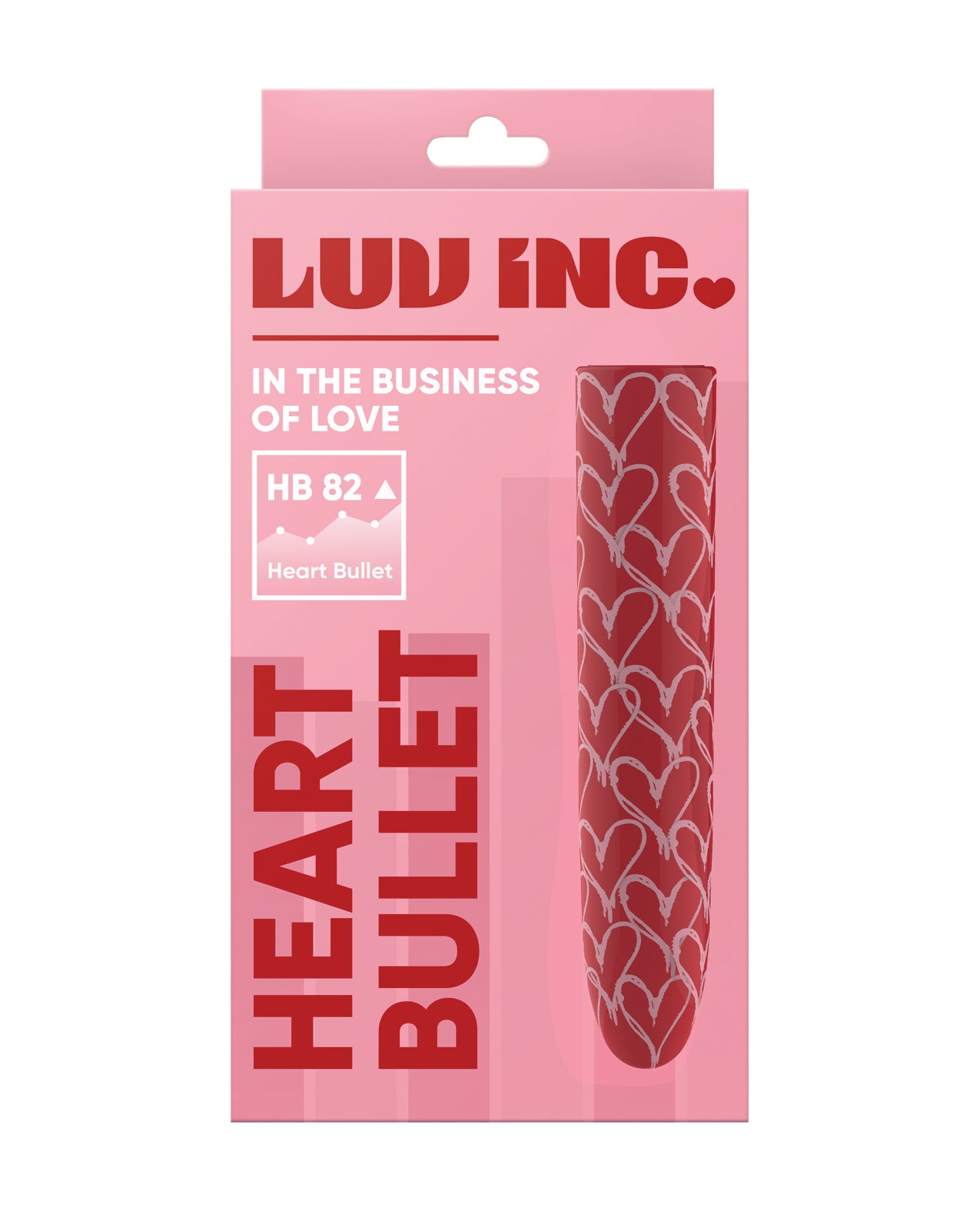 Luv Inc Heart Bullet in Red