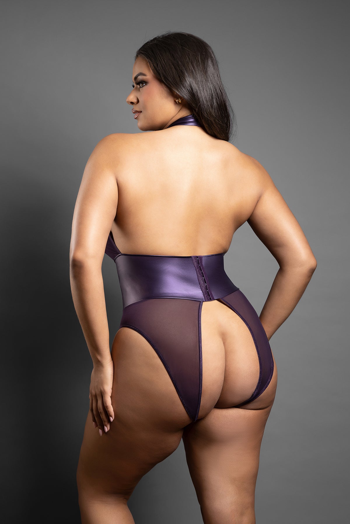 Open Lace-up Teddy & Blindfold
