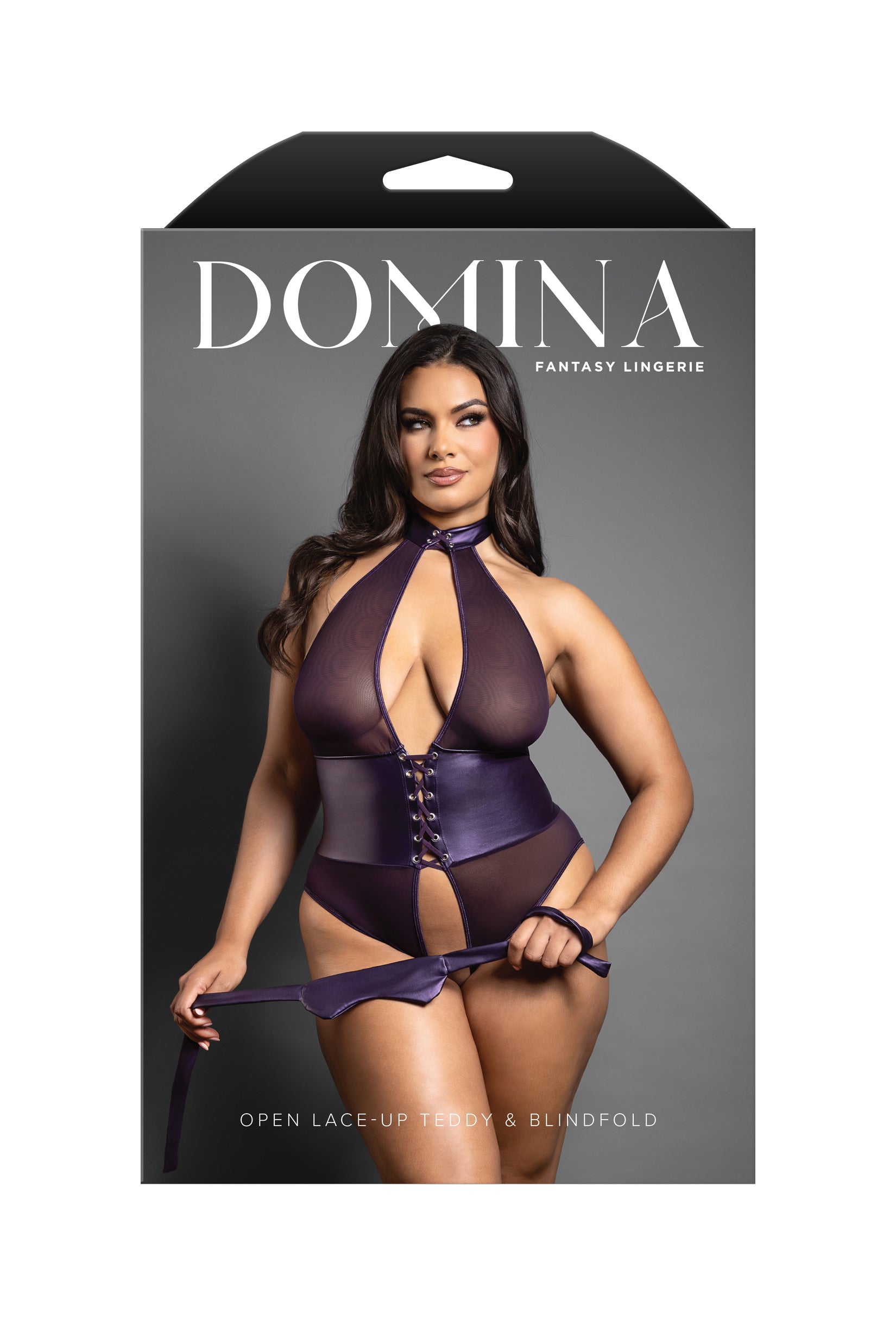 Open Lace-up Teddy & Blindfold