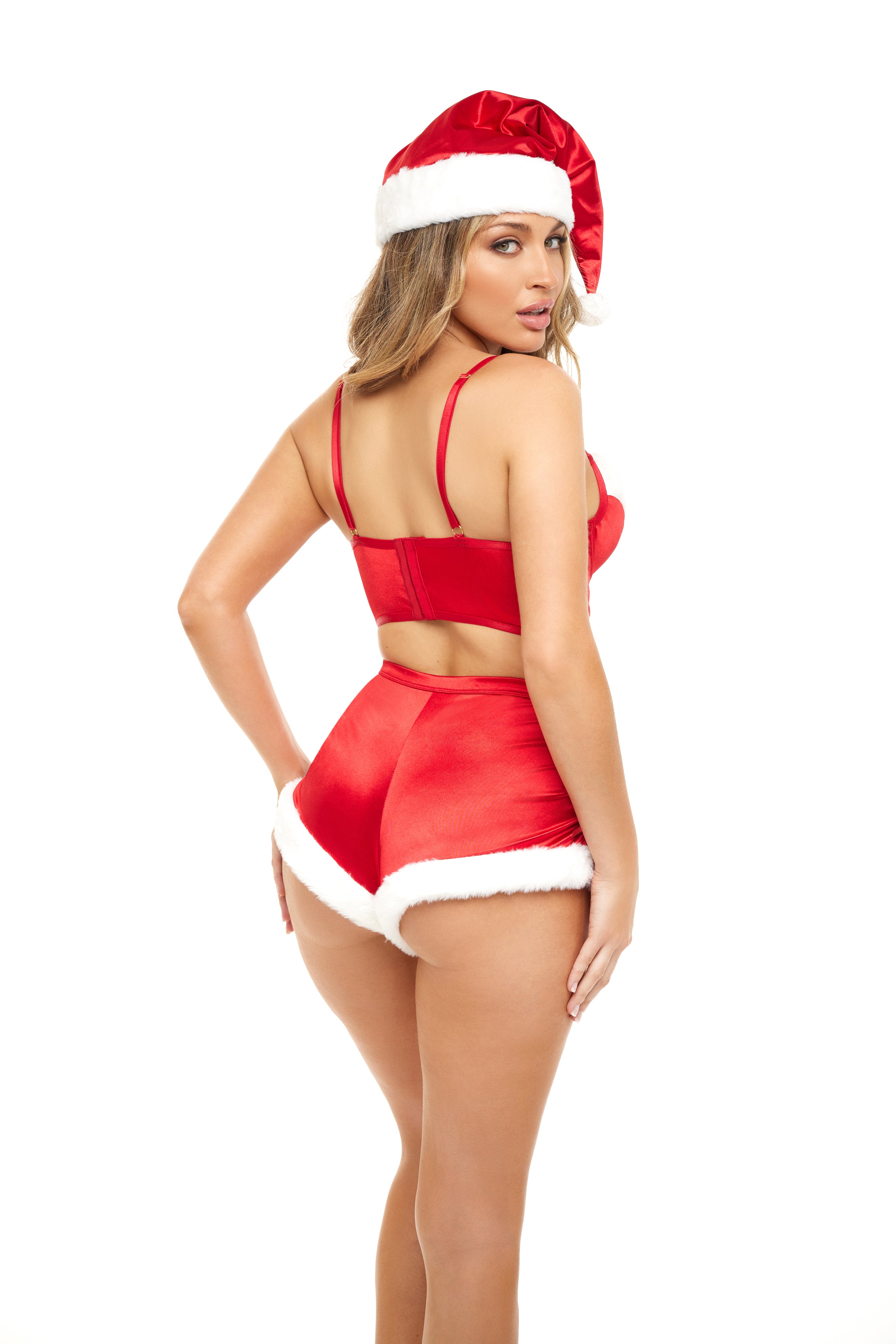 Velvet Vixen Santa 2pc Set in Red