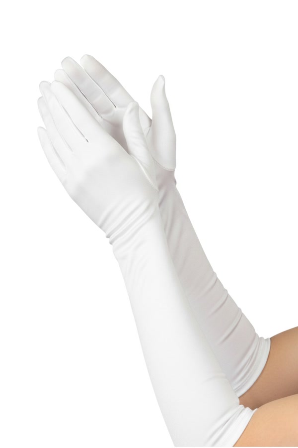 Long Satin Gloves
