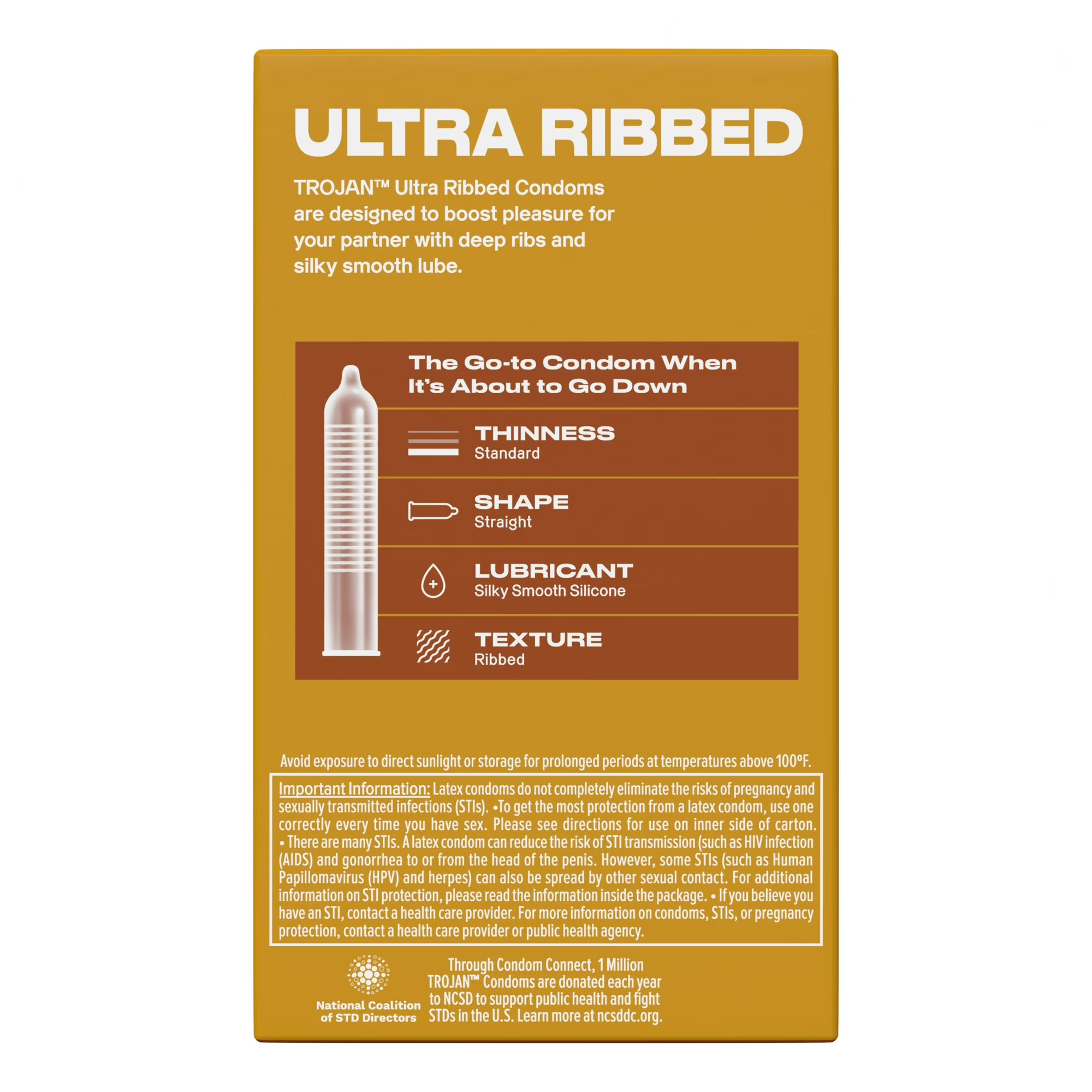 Trojan Ultra Ribbed Condoms 12-Pack
